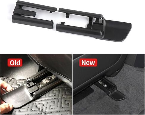 سوداء ABS CAR لغطاء السكة المقعد غطاء منزلق المسار الخلفي الأمامي الخلفي اليسار لليمين ل BMW G30 G12 F15 F16 5 7 Series x5x6 (اليسار الأمامي) in Saudi Arabia