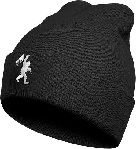 Bigfoot Beanie Hat - Sasquatch Hat - شتاء القبعات بينز المتماسك للرجال والنساء in Saudi Arabia