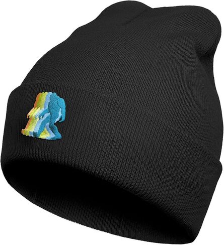Bigfoot Beanie Hat - Sasquatch Hat - شتاء القبعات بينز المتماسك للرجال والنساء in Kuwait