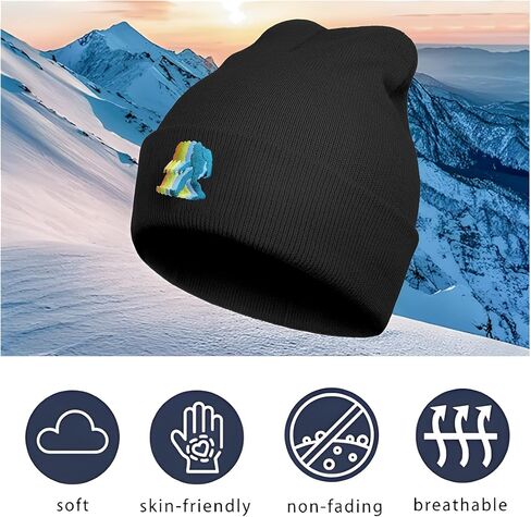 Bigfoot Beanie Hat - Sasquatch Hat - شتاء القبعات بينز المتماسك للرجال والنساء in Kuwait