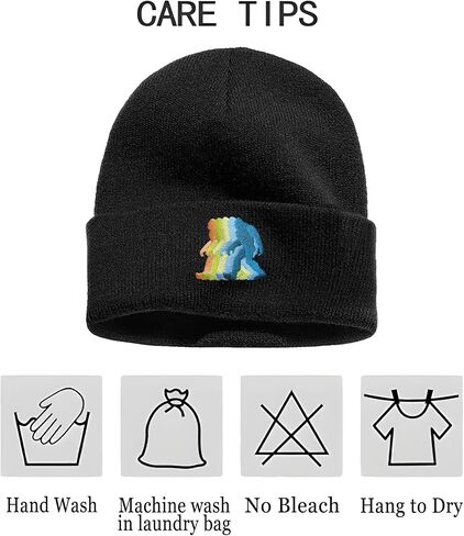 Bigfoot Beanie Hat - Sasquatch Hat - شتاء القبعات بينز المتماسك للرجال والنساء in Kuwait