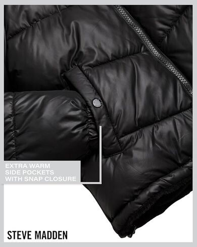 سترة ستيف مادن النسائية الشتوية - معطف باركا مبطن ثقيل الوزن مبطن بالفرو الصناعي للنساء (S-XL) in Kuwait