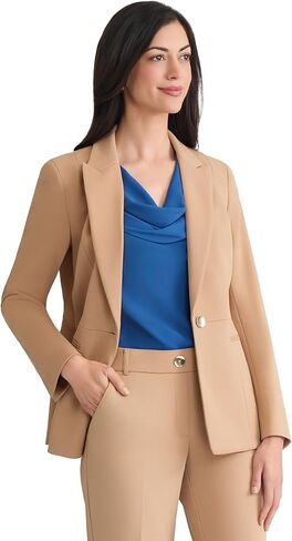 Kasper Women's Stretch Twill One Button Jacket in Saudi Arabia