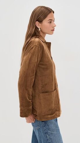 Z SUPPLY Women's Decker Faux Suede Chore Jacket in Saudi Arabia