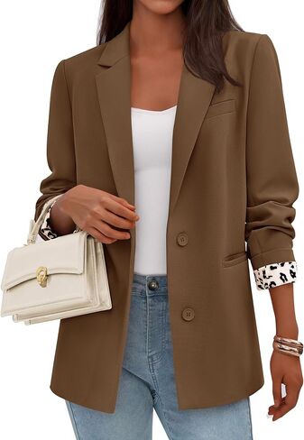 Prettygarden Blazers for Women 2025 Fall Work Office Suit Sup in Saudi Arabia