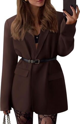 BTFBM Blazers for Women 2025 Fall Business Discal Classion Open Front Winter Winter Work Coats Supit in Saudi Arabia