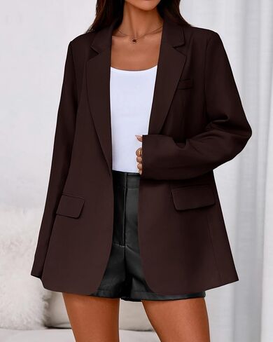 BTFBM Blazers for Women 2025 Fall Business Discal Classion Open Front Winter Winter Work Coats Supit in Saudi Arabia