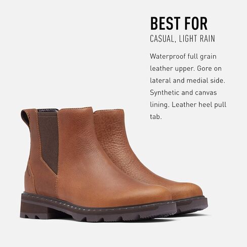 Sorel Women's Lennox Chelsea Rain Boot — Waterproof Leather Boots in Saudi Arabia