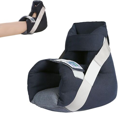 Foot Drop Heel Protector – Ankle Support for Bed Sores, Pressure Relief & Diabetic Care – Adjustable Straps, Breathable, Machine Washable (Dark Green, Free Size) in Saudi Arabia