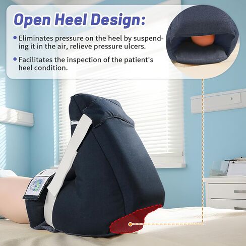 Foot Drop Heel Protector – Ankle Support for Bed Sores, Pressure Relief & Diabetic Care – Adjustable Straps, Breathable, Machine Washable (Dark Green, Free Size) in Saudi Arabia
