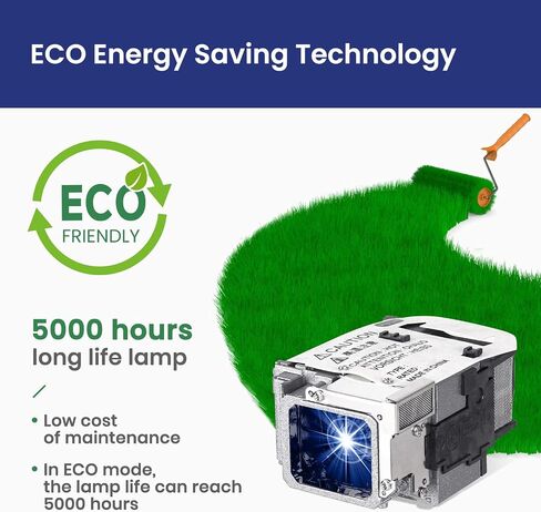 مصباح بروجيكتور بديل ELP-LP87 لجهاز EPSON BrightLink 536Wi PowerLite 520 525W 530 535W، مصباح مع غطاء من CARSN in Saudi Arabia