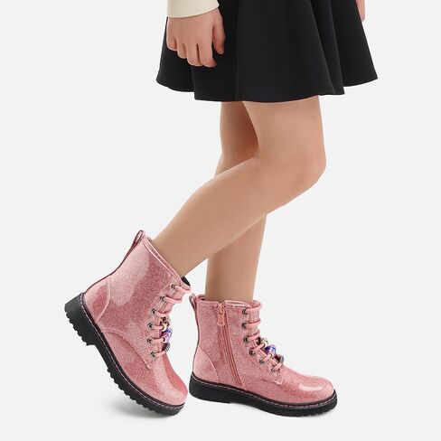 Stelle Kids Boots Toddler Girl Boots DIY Combat Ankle Boots Side Zipper in Saudi Arabia