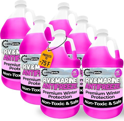 Premium Blend RV Antifreeze for Winterizing – Marine Antifreeze -75°F Freezing Point Protection, 2 Gallon (2-Pack) – Pink Winterizing Fluid for Boats, Pools, Spas, Campers, Vacation Homes in Saudi Arabia