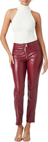 Forever 21 Women's Faux Leather Ankle Pants in Saudi Arabia