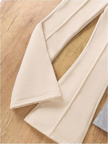 الفتاة 3 عبوات Flare Leg Sweatpants Bowknot مرنة الخصر المسار سراويل الجرس الرياضة in Saudi Arabia