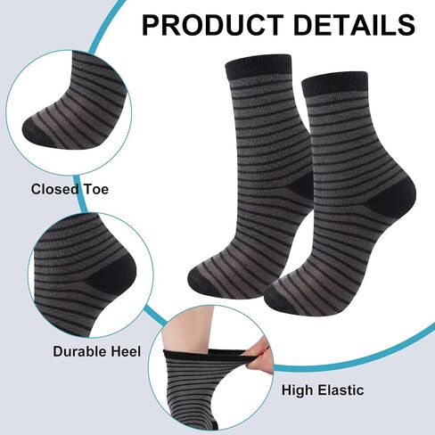 12 Pairs Boys Dress Socks Toddler Kid School Uniform Crew Dress Sock Stripes Design for 6-15 Years Boy Performance in Saudi Arabia