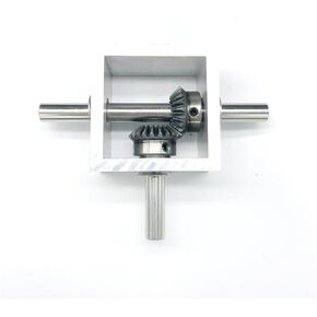 Miter Transmission 1 PCS Right Angle Reduce Gearbox Commutator 1.25M 20 Teeth Bevel Gear 10mm Shaft 90 Degree 1:1 Angle Device Steer Gearbox Pinion Mechanical(Typea) in Kuwait