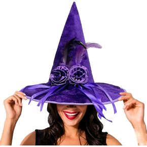 Halloween Witch Hat for Women - Witches Hat Women's Costume Accessory, Gothic and Vintage Style in Kuwait