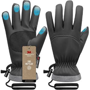 Winter Gloves,Ski Gloves 3M Thinsulate Waterproof & Warm Cold Weather Gloves for Parent - Cycling, Driving, Running in Kuwait