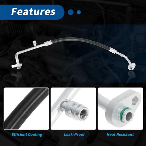 A/C Discharge Line Hose for Jeep Liberty 2002 2003 2004 2005 V6 3.7L SOHC No.55037801AB 55037801AE 4811787 19144603 19191968 Car Manifold Hose Assembly Liquid Line in Saudi Arabia