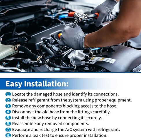 A/C Discharge Line Hose for Jeep Liberty 2002 2003 2004 2005 V6 3.7L SOHC No.55037801AB 55037801AE 4811787 19144603 19191968 Car Manifold Hose Assembly Liquid Line in Saudi Arabia
