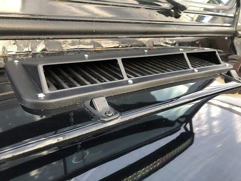 Hecasa Hood Scoop Ram Vent Vent Scoop Ram Air Induction متوافق مع Jeep CJ Wrangler YJ 1978-1995 (استبدال 13307.01) in Saudi Arabia