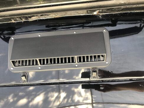 Hecasa Hood Scoop Ram Vent Vent Scoop Ram Air Induction متوافق مع Jeep CJ Wrangler YJ 1978-1995 (استبدال 13307.01) in Saudi Arabia