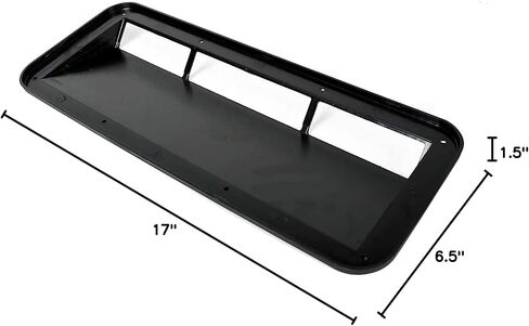 Hecasa Hood Scoop Ram Vent Vent Scoop Ram Air Induction متوافق مع Jeep CJ Wrangler YJ 1978-1995 (استبدال 13307.01) in Saudi Arabia