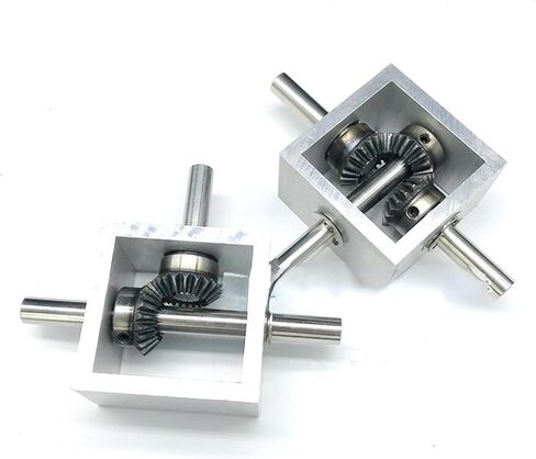 Miter Transmission 1pcs 1:1 Angle Steer Device 10mm Shaft Right Angle Commutator Gearbox 90 Degree Bevel Gear 1.25M 20 Teeth Gear Transmission Pinion Mechanical(Model 1) in Saudi Arabia