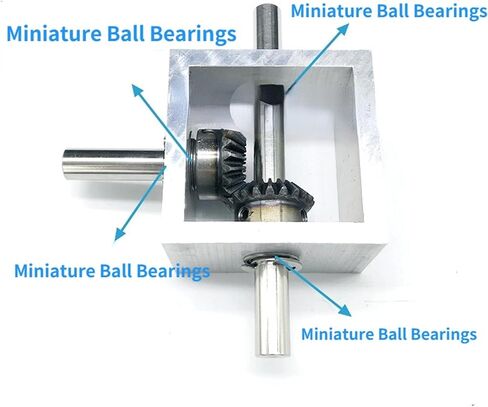 Miter Transmission 1 PCS الزاوية اليمنى تقلل من مربع التروس 1.25M 20 أسنان العتاد 10 مم عمود 90 درجة 1: 1 زاوية الجهاز الترجيع ميكانيكي (Typea) in Kuwait