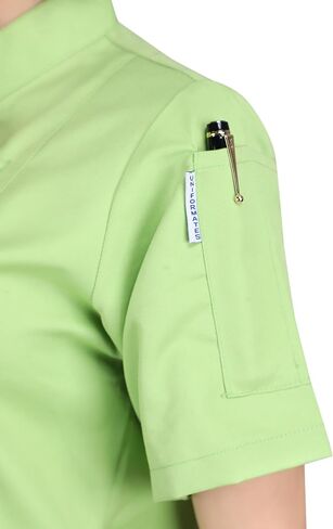 Ladies Chef Jacket – Short Sleeve Coat with Knotted Buttons | Stylish, Durable & Professional Culinary Uniform for Women in Saudi Arabia