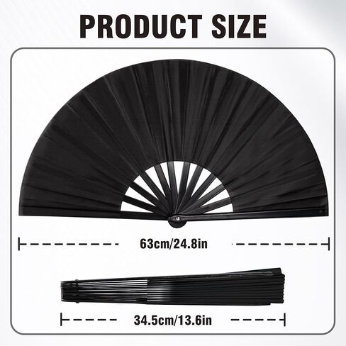 Fans for Line Dancing, 1 Pcs Boots On The Ground Hand Fan, Large Clacking Pop Fans That Make Sound, Women Men Foldable Clapping Handheld Fan for Line Dancing (Laser Pink Dot) in Kuwait