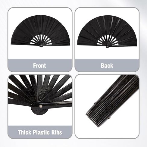 Fans for Line Dancing, 1 Pcs Boots On The Ground Hand Fan, Large Clacking Pop Fans That Make Sound, Women Men Foldable Clapping Handheld Fan for Line Dancing (Laser Pink Dot) in Kuwait