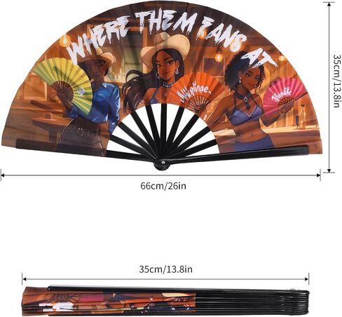 حيث هم المشجعون في Clack Fan ، Cowgirl Fan for Line Dancing و Western Hand Fans و Boots on the Ground و Carge Festival Fixy (Brown - 2 pcs) in Saudi Arabia