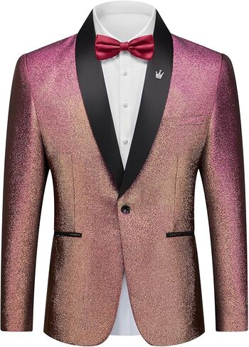 سترة Tuxedo اللامعة للرجال ، السترة النحيفة النحيفة ، بدلة صاخبة شال واحدة للحفلة ، حفلة موسيقية ، حفل زفاف ، عشاء in Saudi Arabia