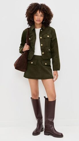 [Blanknyc] نساء داخل سترة قميص Scoop Corduroy in Saudi Arabia