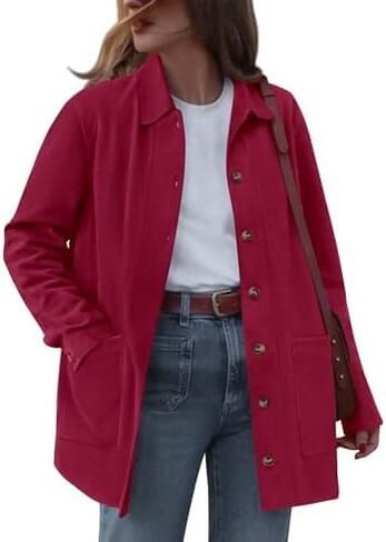 BTFBM Faux Suede Jacket Women Fall Fashion 2025 Leather Jackets Long Sleeve Button Down Winter Coats Shackets Outerwear in Saudi Arabia
