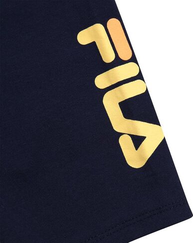 Fila Girls Shorts Set - 2 Piece Soft Breathable Toddler Girl Biker Shorts and Short Sleeve Shirt for Little Girls (2T-6X) in Saudi Arabia