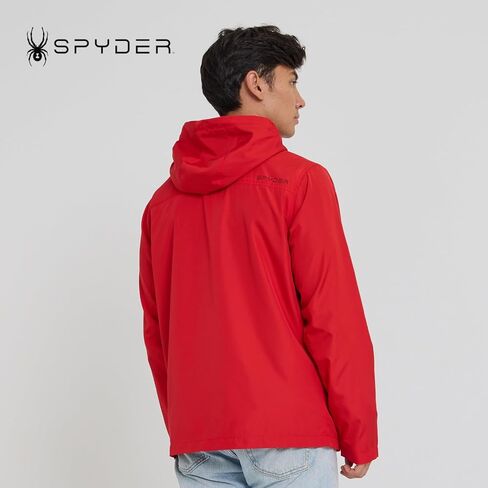جاكيت قابلة للشفاء من Spyder قابلة للتزويد بالرجال - قائد الرياح المضاد للماء مع غطاء محرك السيارة ، معطف أمطار خفيف الوزن ، سفر ، غولف ، صيد الأسماك in Kuwait