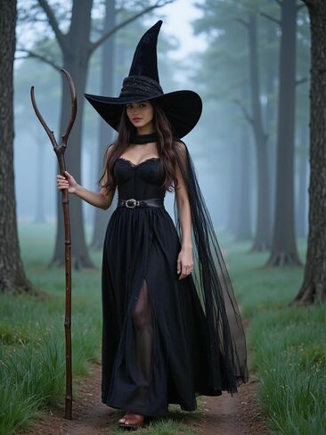 Homelex Witch Hat Halloween Adult Black Women's Witches Witches Hat Assume Assume for Party in Saudi Arabia