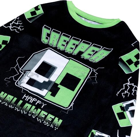 Minecraft Girls' 2-Piece Loose-fit Pajama Set, Soft & Comfortable, Halloween in Saudi Arabia