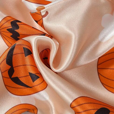 Halloween Pajamas Kids Pjs Set Toddler Baby Girl Silk Long Sleeve Lapel Button Down Tops Matching Sleepwear in Saudi Arabia