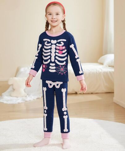 طفل صغار الأولاد بيجاماس يضع أطفال اليقطين سائمين بويز هالوين 2 PCS PJS in Kuwait