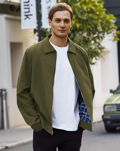 WULFUL Men's Lightweight Jackets Casual Windbreaker Stylish Light Golf Work Dress Business in Saudi Arabia