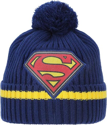 Superman Cuff Hat And Knit Gloves Youth Cold Weather Set in Saudi Arabia