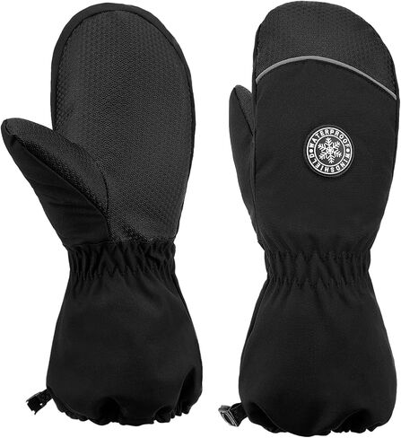 Kids Mittens - Waterproof Warm Winter Gloves for Boys and Girls, Thermal Insulated for Snow Play & Cold Weather in Saudi Arabia