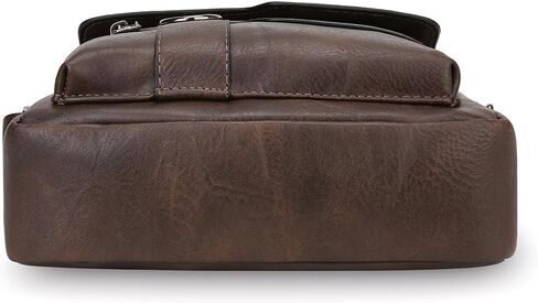Shoulder Bag for Men Crossbody Bags Leather Sling Bag Messenger Bags with Multiple Pockets Business Outdoor in Kuwait