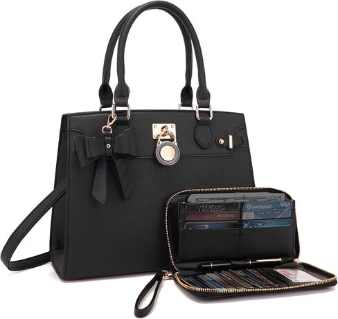 Qiyuer Women Handbags مجموعة أعلى مقبض حقيبة حقيبة عمل الكتف in Kuwait