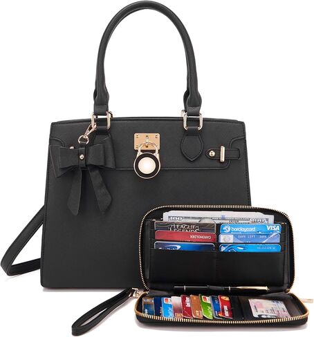Qiyuer Women Handbags مجموعة أعلى مقبض حقيبة حقيبة عمل الكتف in Kuwait