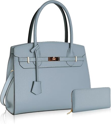 Designer Classic Top Handbags For women, Shoulder Purses For Ladies, Adjustable Strap Work Satchel with Wallet in Saudi Arabia